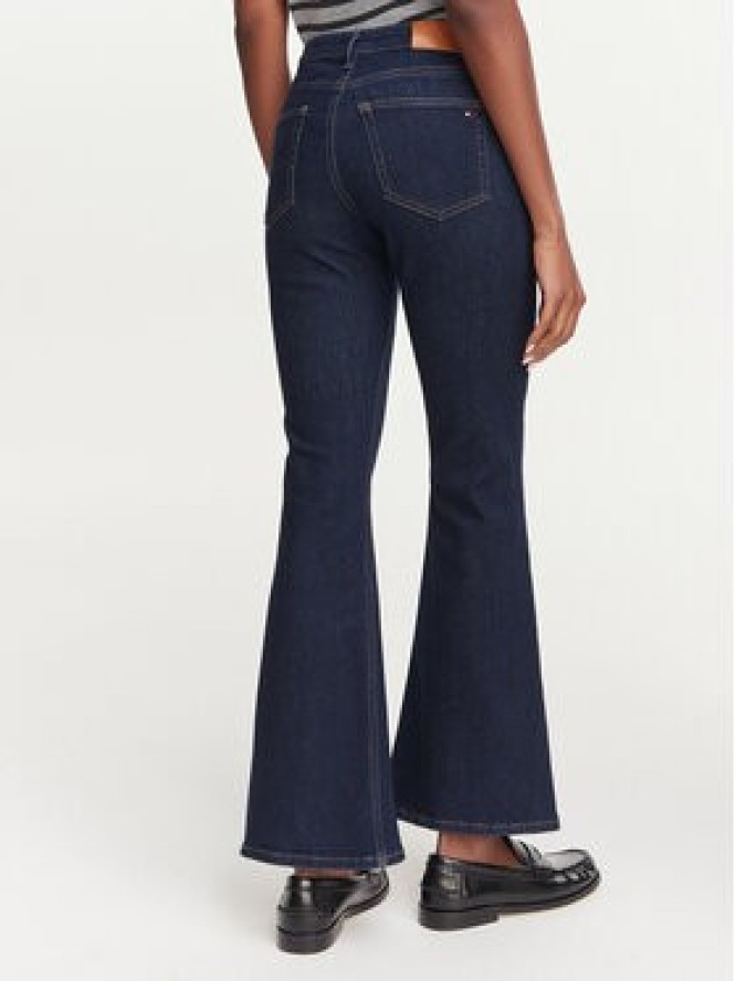 Tommy Hilfiger Jeansy Luna WW0WW52185 Granatowy Flare Fit