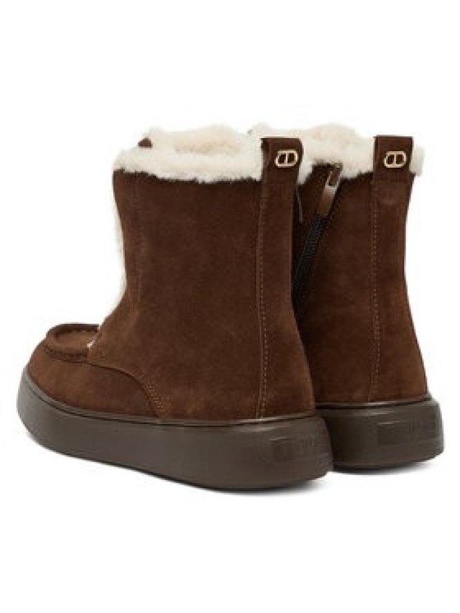 TWINSET Botki 252TGT01C Brązowy