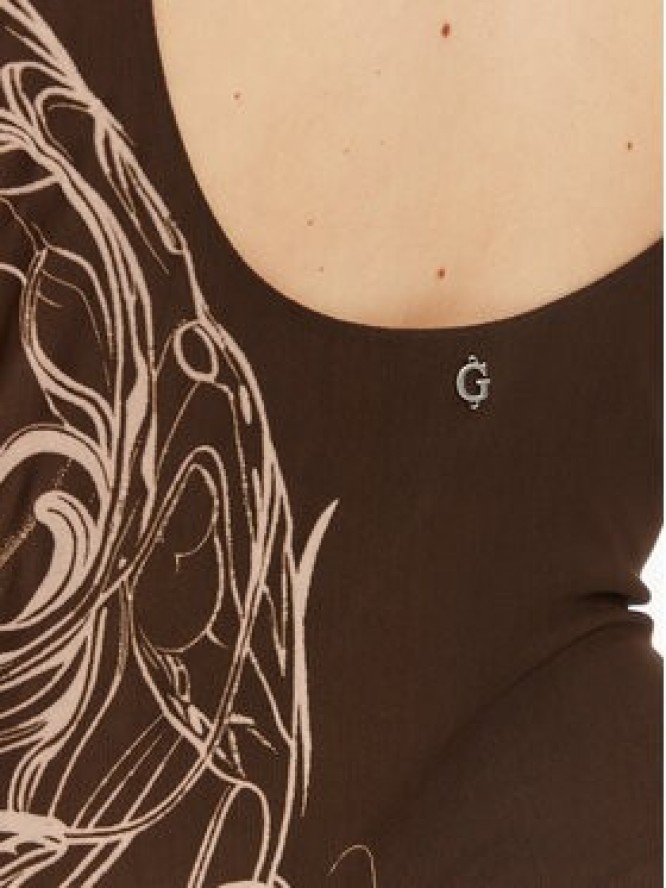 Guess Sukienka codzienna W5YK19 KCZC2 Brązowy Regular Fit