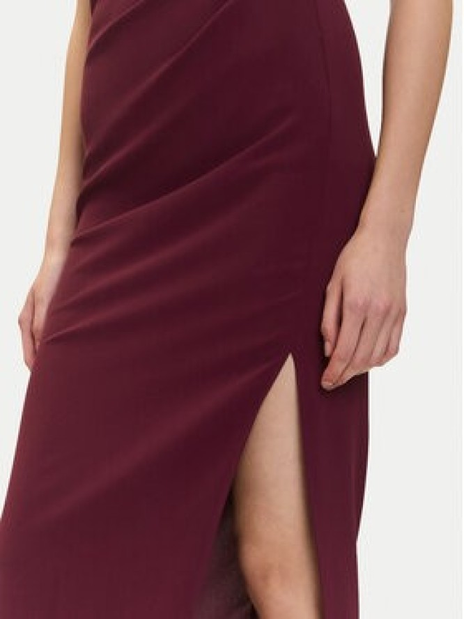 Armani Exchange Sukienka dzianinowa XW000665 AF10872 UA343 Bordowy Regular Fit