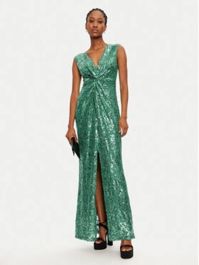 Rinascimento Sukienka wieczorowa CFC0121922003 Zielony Regular Fit