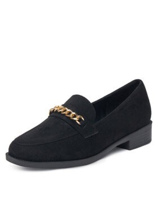 DeeZee Loafersy LE527-14 Czarny