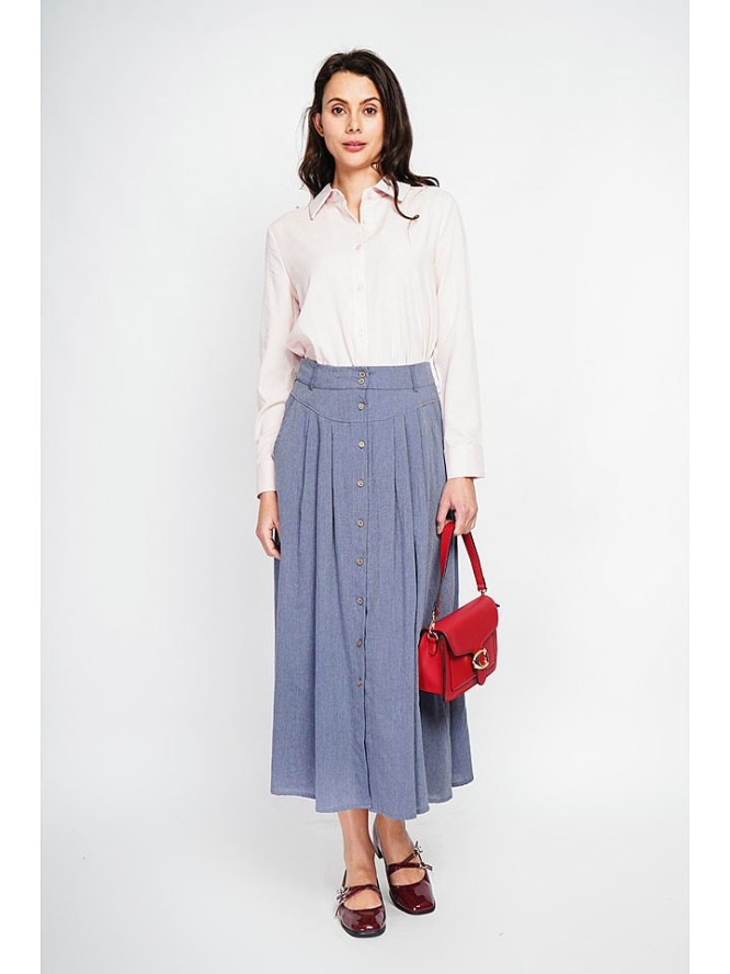 Le Jardin du Lin Spódnica w kolorze niebieskim rozmiar: 36