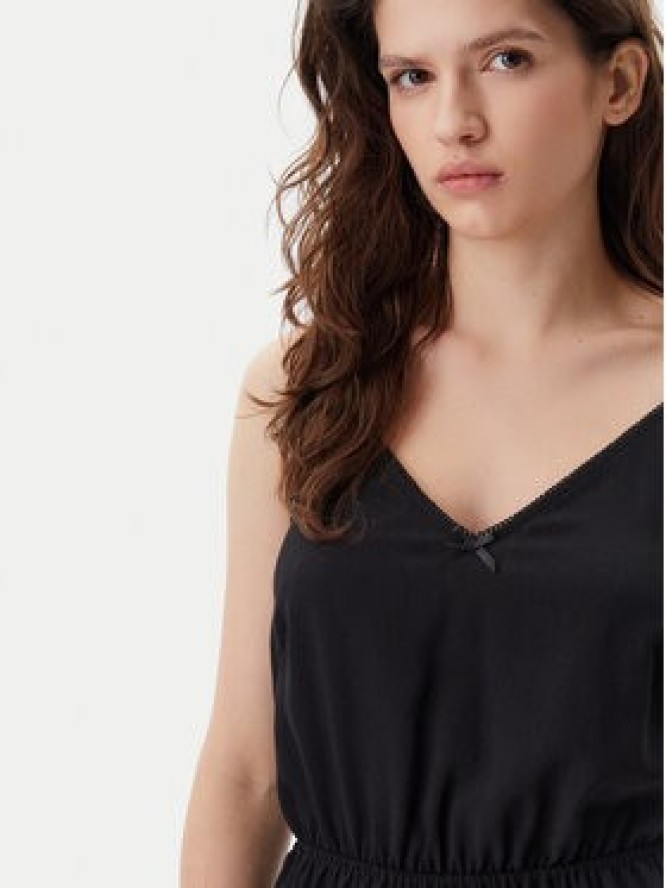 Tommy Jeans Sukienka letnia Essential DW0DW20613 Czarny Regular Fit