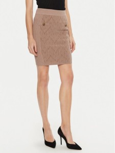 Marciano Guess Spódnica ołówkowa Hermione 4BGD01 5661Z Brązowy Slim Fit