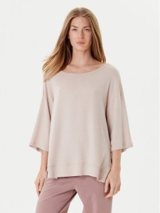 BOSS Bluzka Ottoman 50540029 Beżowy Relaxed Fit