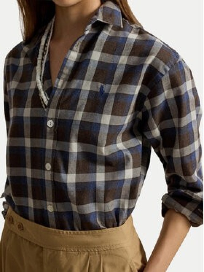 Polo Ralph Lauren Koszula 211B36267001 Brązowy Relaxed Fit
