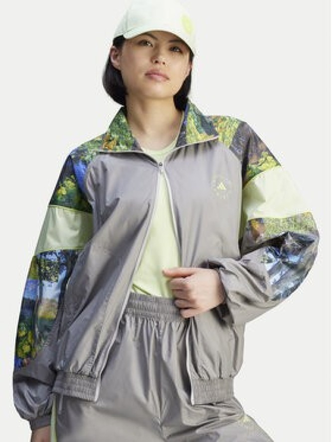 adidas by Stella McCartney Bluza Earth Collage JG5793 Szary Loose Fit
