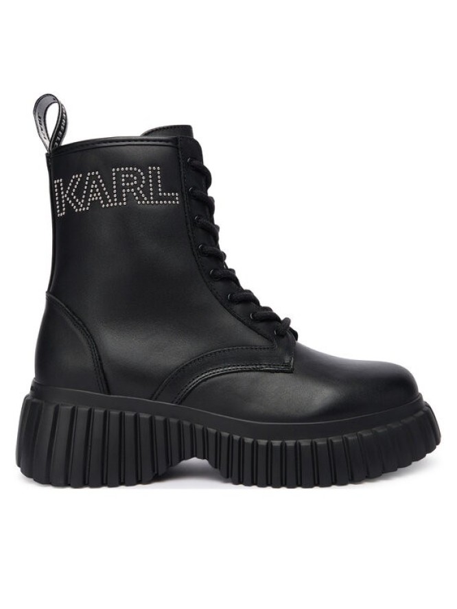 KARL LAGERFELD Trzewiki KL44475 Czarny