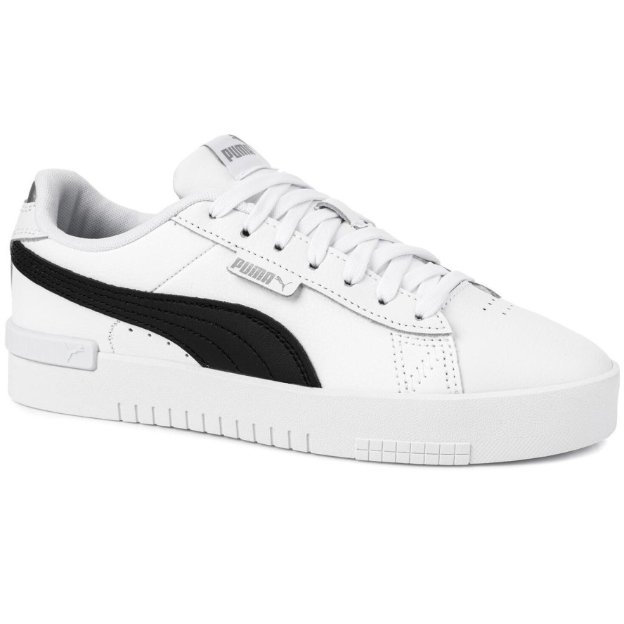 Damskie buty sportowe niskie skórzane biało czarne PUMA JADA