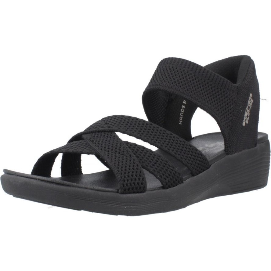 Sandały SKECHERS SLIP-INS ARYA Czarny