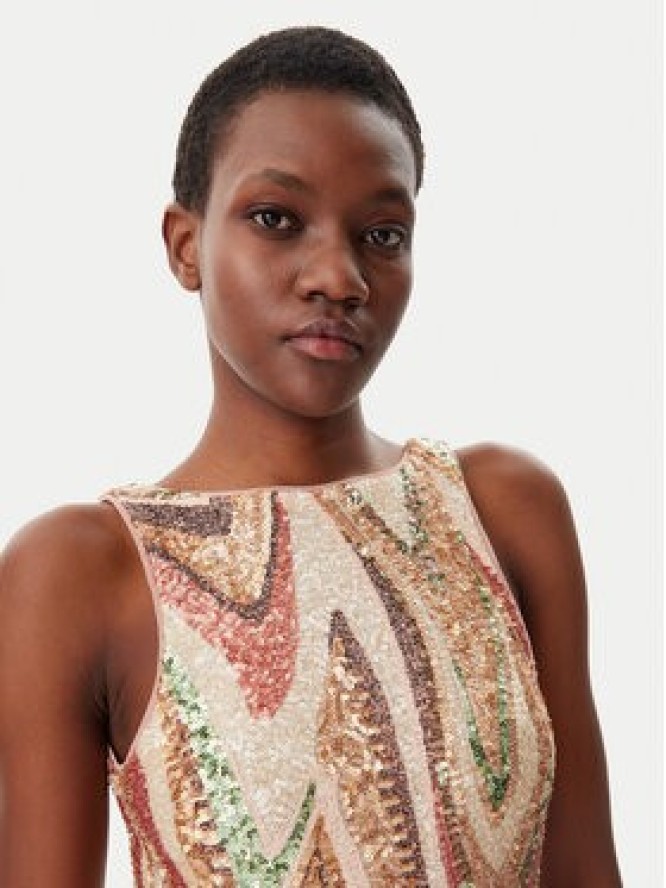 Lola Casademunt by Maite Sukienka koktajlowa MS2516006 Kolorowy Regular Fit