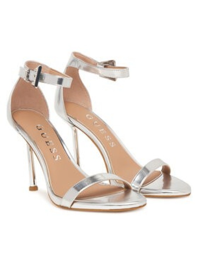 Guess Sandały FLPINS LEL03 Srebrny