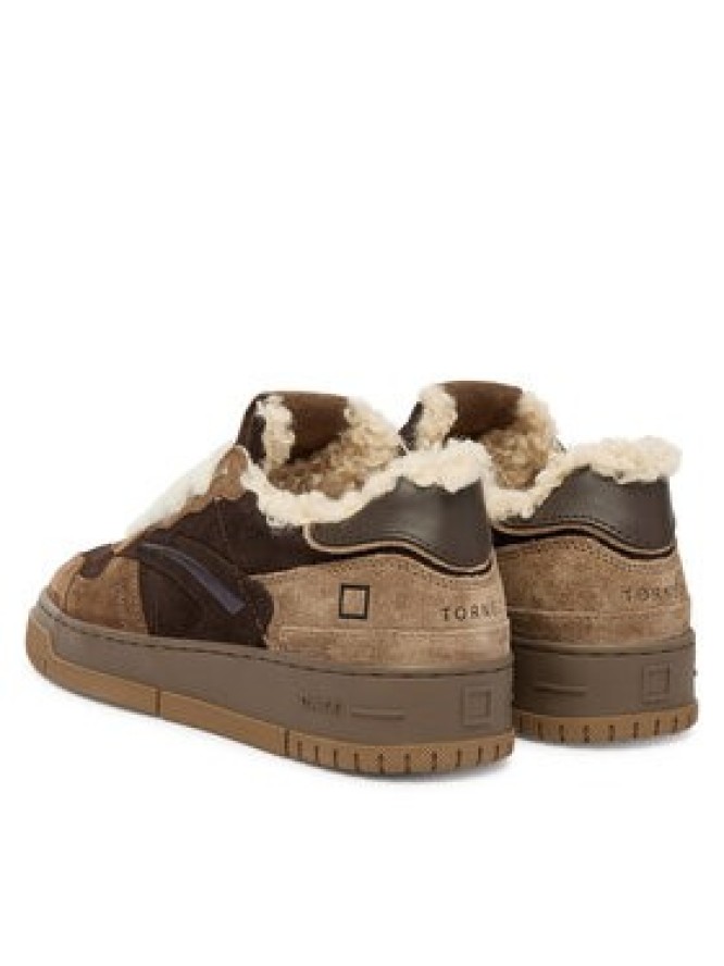 D.A.T.E. Sneakersy Torneo Pure Mono W431-TP-MN Brązowy