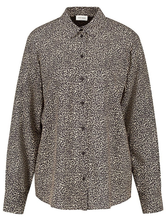 Gerry Weber Bluzka w kolorze czarno-beżowym rozmiar: 44