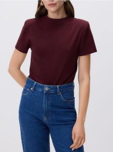 Bawełniane body - burgundowy