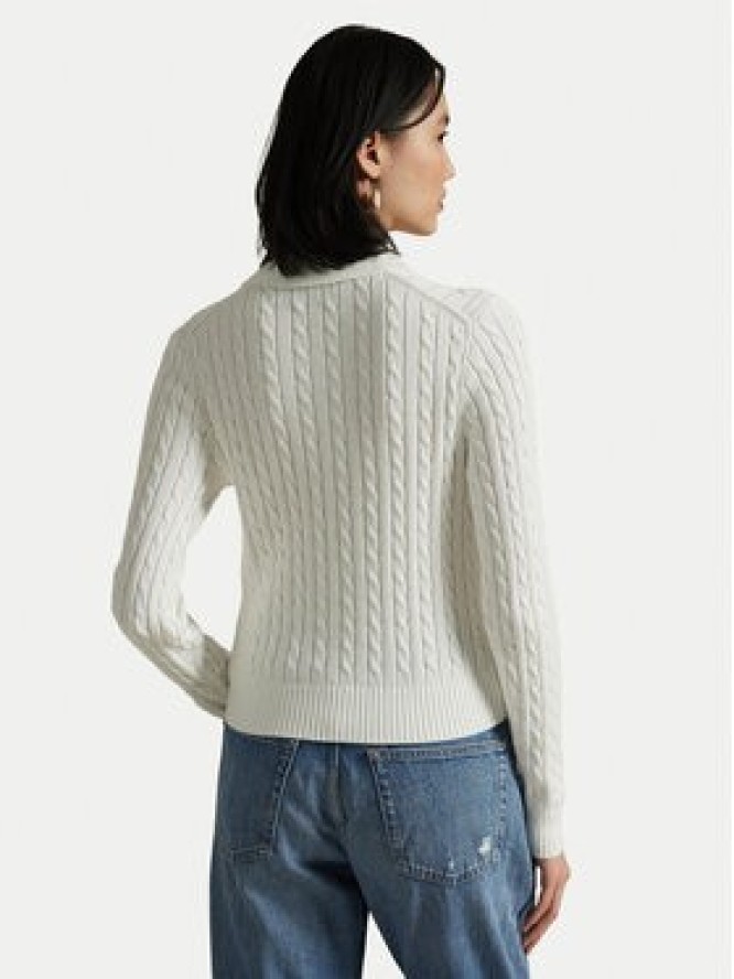 Polo Ralph Lauren Kardigan 211971881001 Biały Slim Fit