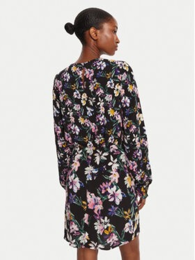 Desigual Sukienka codzienna Flor Acrilica 25WWVW09 Czarny Regular Fit