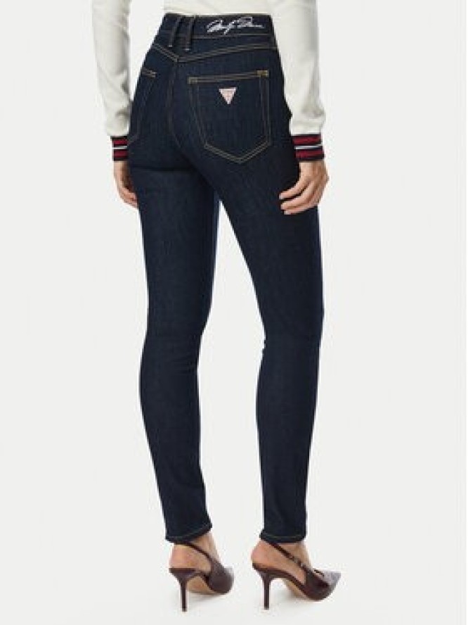 Guess Jeansy W6BAJS D2305 Granatowy Skinny Fit