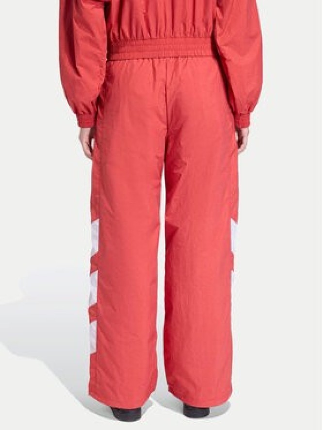 adidas Spodnie dresowe Blocked Washed KD8791 Czerwony Loose Fit