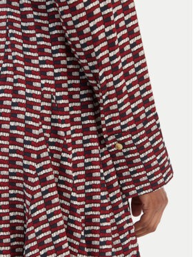 Tommy Hilfiger Sukienka koszulowa WW0WW48629 Bordowy Regular Fit