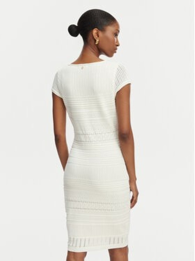 Guess Sukienka dzianinowa W6GK21 Z0603 Biały Regular Fit