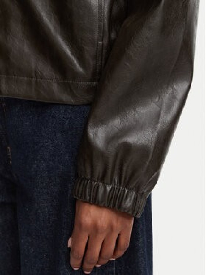 Calvin Klein Jeans Kurtka z imitacji skóry LV047G516G Brązowy Regular Fit