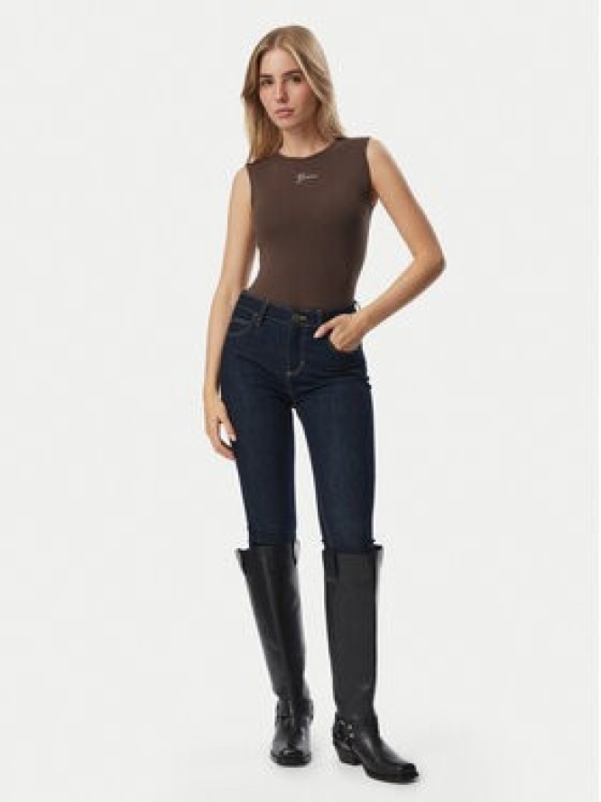Guess Top W6YP17 K3881 Brązowy Regular Fit