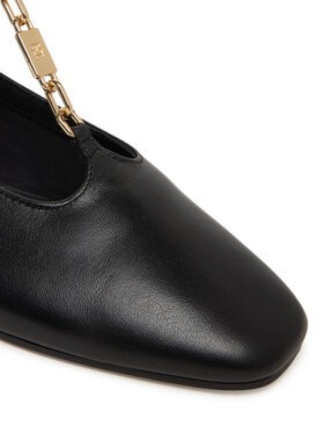 Tommy Hilfiger Baleriny Th-Bar Chain Ballet FW0FW09003 Czarny