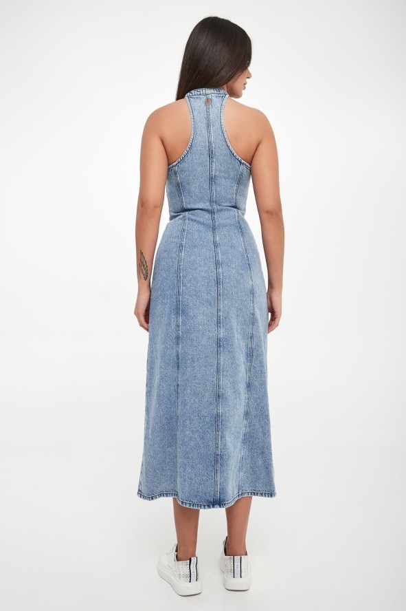 Sukienka jeansowa midi ARMANI EXCHANGE