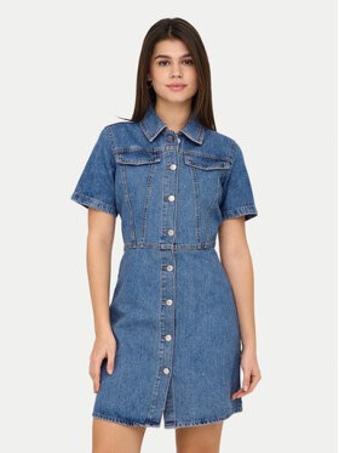 ONLY Sukienka jeansowa Malia 15355044 Niebieski Regular Fit