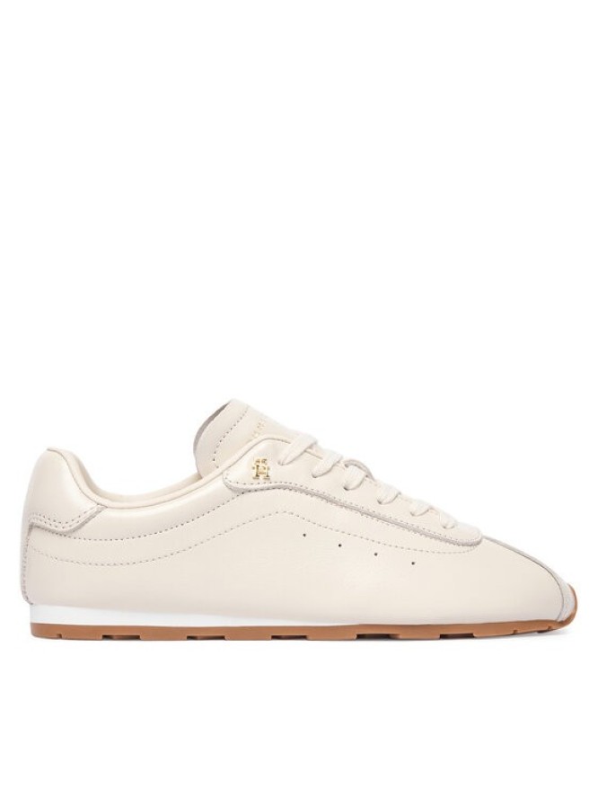Tommy Hilfiger Sneakersy Bella Sneaker Leather FW0FW09495 Kremowy