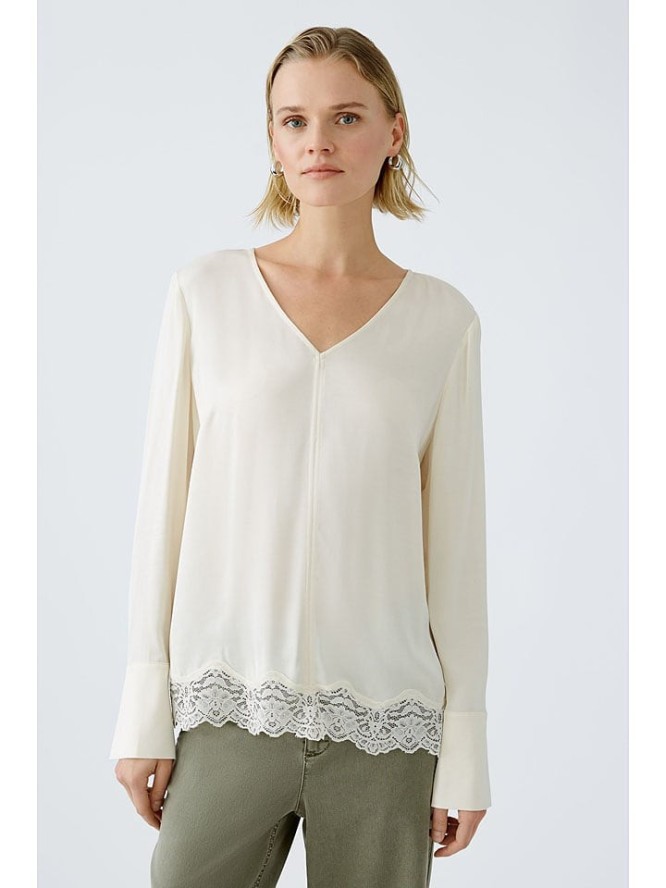 Oui Bluzka w kolorze kremowym rozmiar: 40
