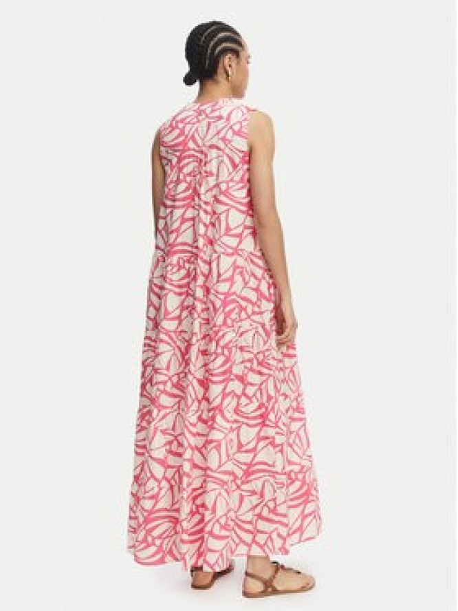 LOLA CASADEMUNT Sukienka letnia LS2616141 Różowy jasny Relaxed Fit