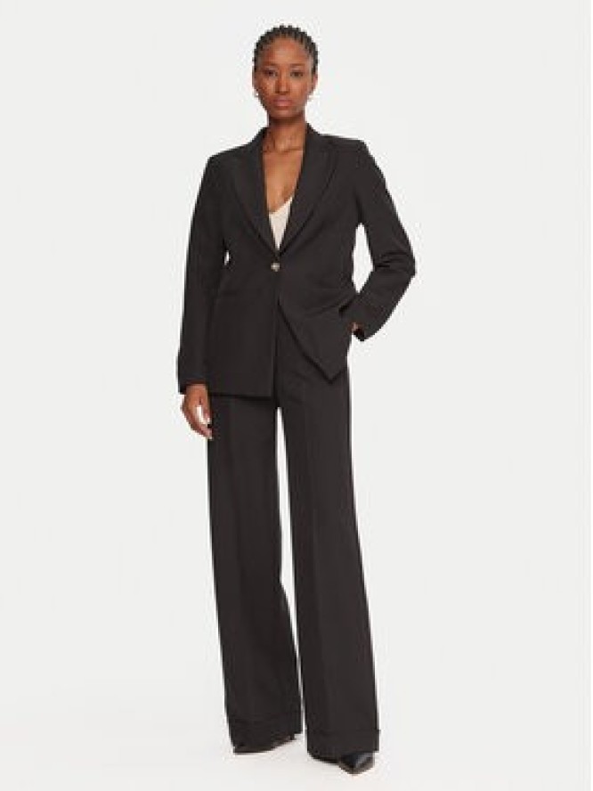 Maryley Spodnie materiałowe 25IB563/43NE Czarny Regular Fit