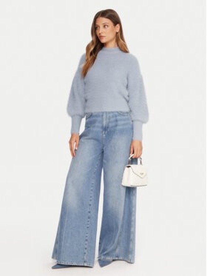 Guess Sweter W4BR25 Z3BH0 Niebieski Regular Fit