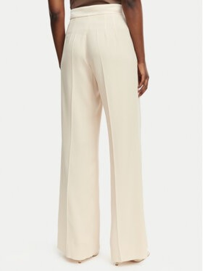 Marella Spodnie materiałowe Stampa 2613131032 Beżowy Straight Fit