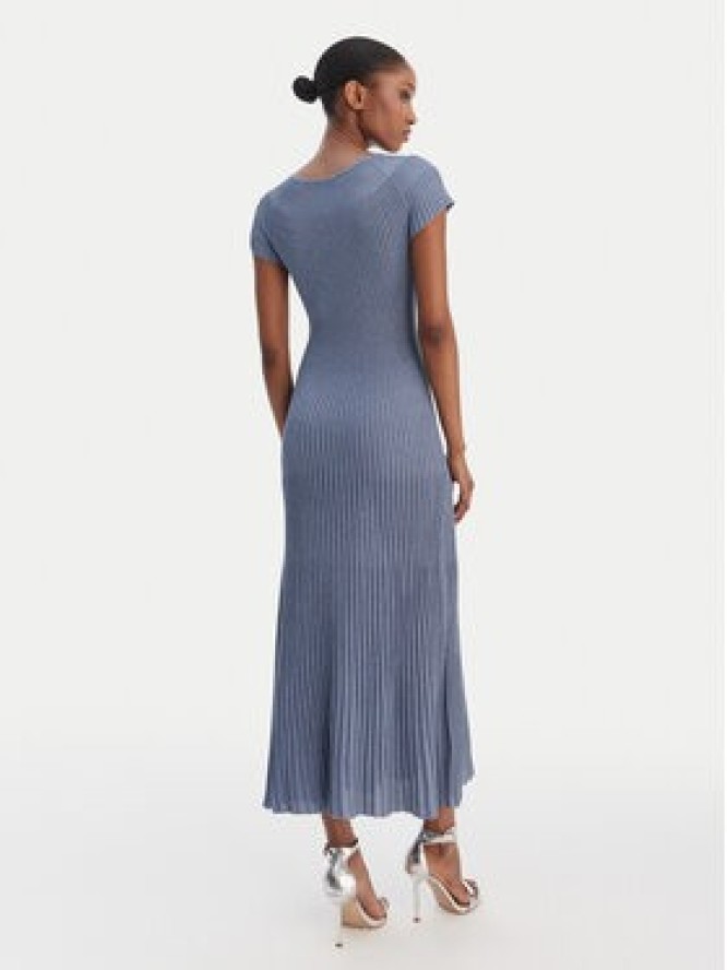 Marella Sukienka dzianinowa Draghi 2613321041 Błękitny Regular Fit