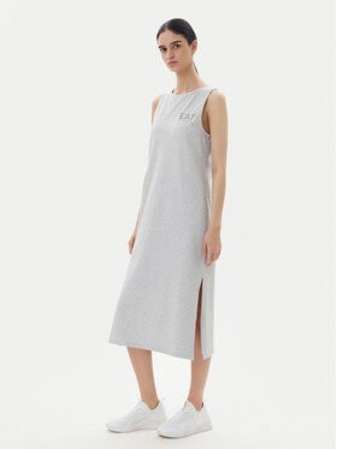 EA7 Emporio Armani Sukienka codzienna 7W000180 AF12484 O8002 Szary Regular Fit