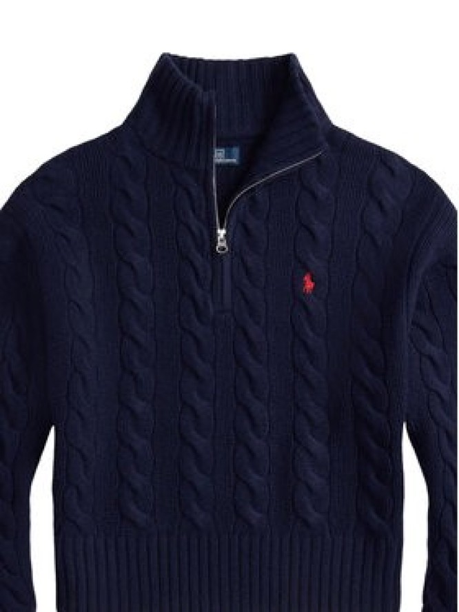 Polo Ralph Lauren Sweter 211972130004 Granatowy Relaxed Fit