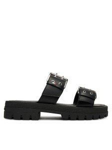 Tommy Jeans Klapki Tjw Buckle Straps Sandal EN0EN02966 Czarny
