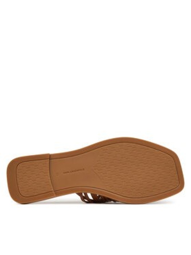 KARL LAGERFELD Klapki KL85426 Brązowy