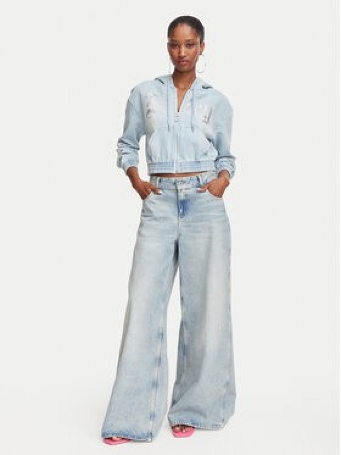 Juicy Couture Bluza JCDAS226961 Niebieski jasny Regular Fit