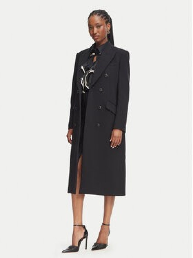Elisabetta Franchi Płaszcz przejściowy CP-008-66E2-V900 Czarny Regular Fit