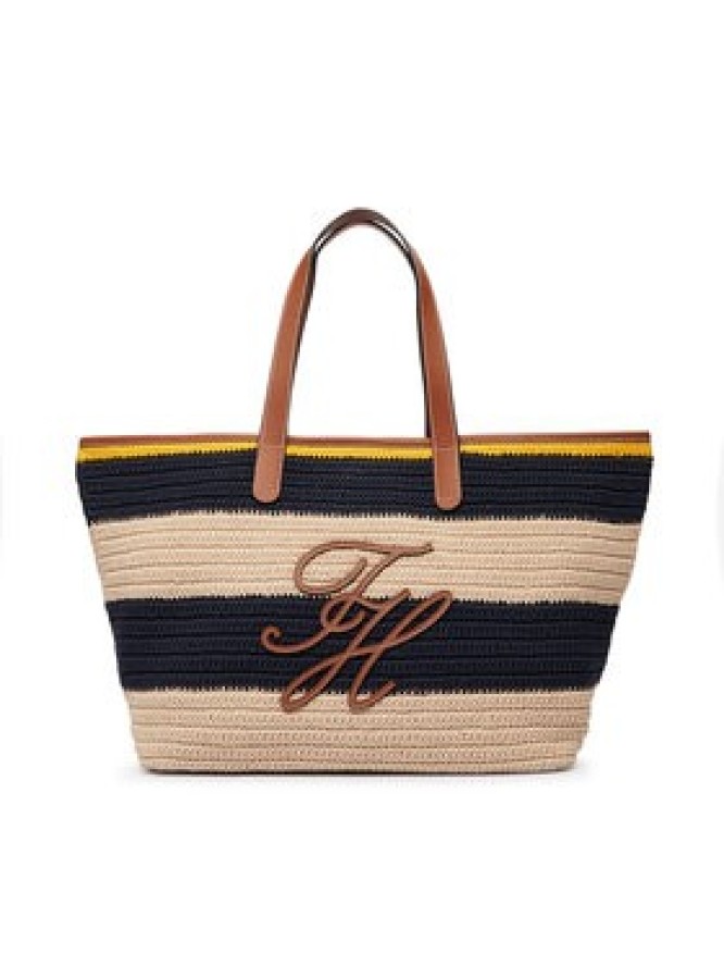 Tommy Hilfiger Torebka Th Nautical Tote Crochet Str AW0AW18816 Kolorowy
