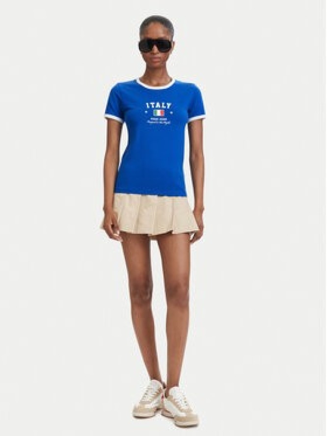 Guess Jeans T-Shirt W6YI16 K3995 Niebieski Slim Fit