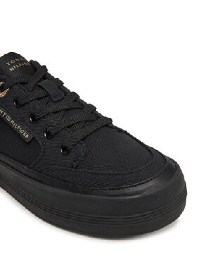 Tommy Hilfiger Sneakersy Essential Vulc Textile Sneaker FW0FW08323 Czarny