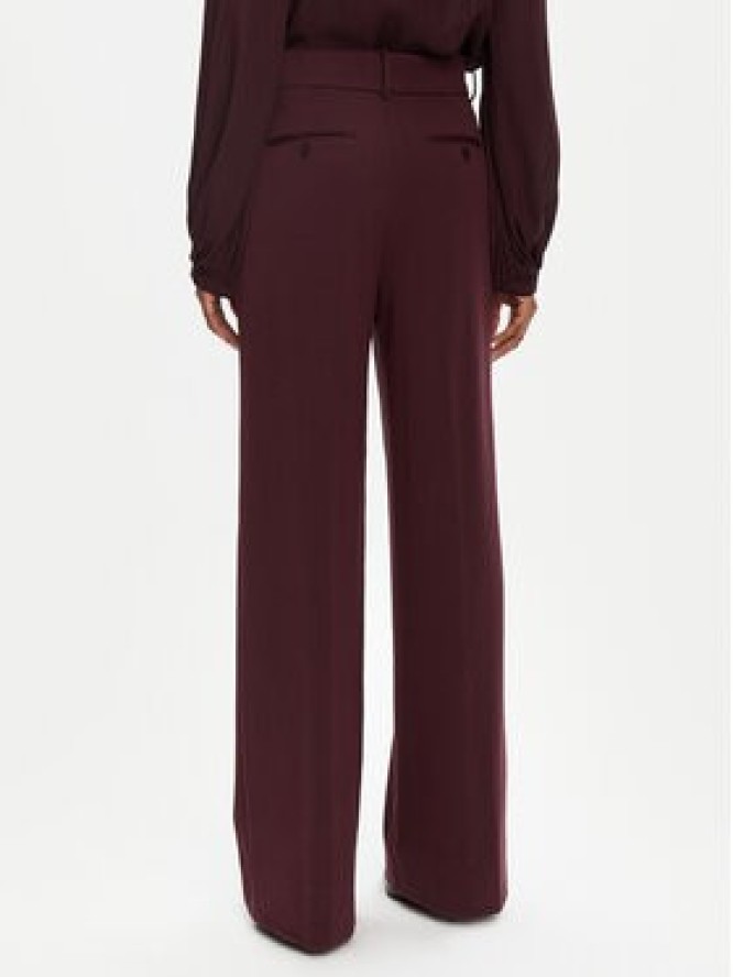 STAUD Spodnie palazzo Prince R24F4138ST Bordowy Regular Fit