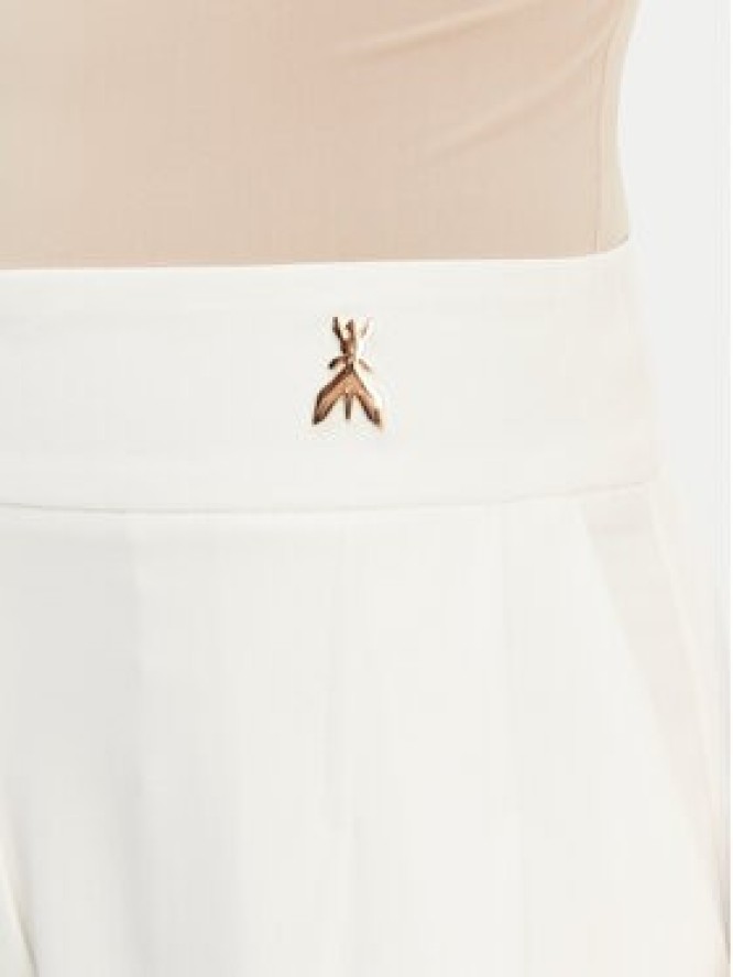 Patrizia Pepe Spodnie palazzo 2P1684 A411 Biały Regular Fit