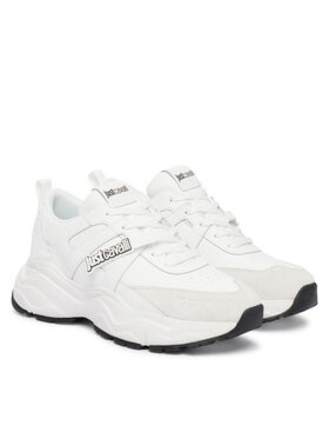 Just Cavalli Sneakersy 80RA3SL2 ZPC05 Biały
